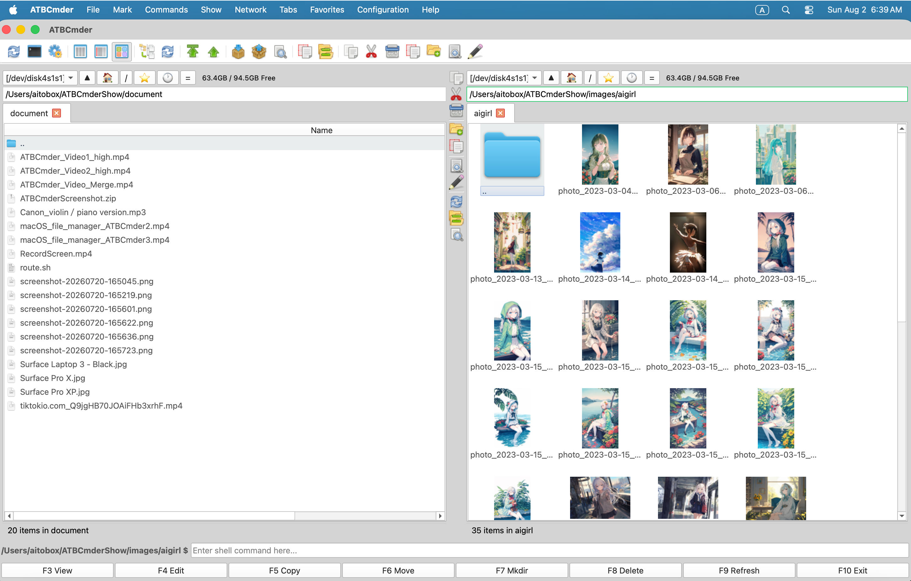 Thumbnail Display